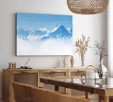 Paul Sinus Wandbild 120x80cm Berge Schneegipfel Alpen Blau Weiß Natur