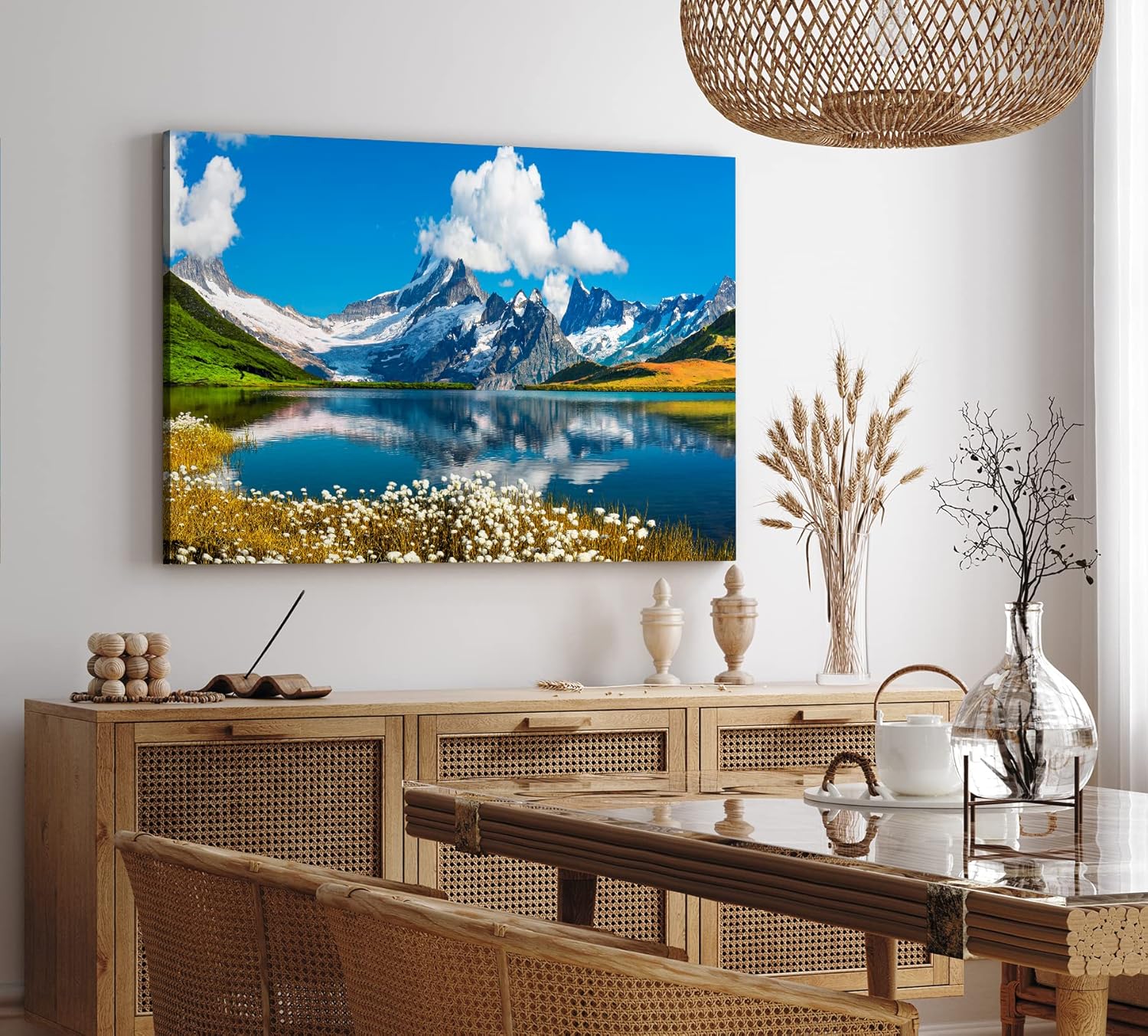 Paul Sinus Wandbild 120x80cm Moraine Lake in Kanada Bergsee Berge See Natur