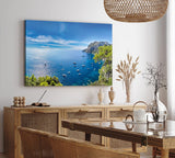 Paul Sinus Wandbild 120x80cm Insel Capri Italien Mittelmeer Klippen Sommer Landschaft