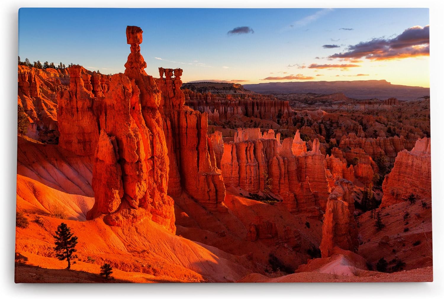 Paul Sinus Wandbild 120x80cm Bryce Canyon USA Sonnenuntergang Berge Felsen