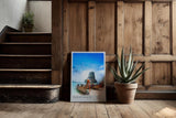 Paul Sinus Kunstdruck 40x60cm Railay Beach Thailand Longtailboote am tropischen Strand mit Kalksteinfelsen