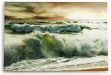Paul Sinus Wandbild 120x80cm Wellen Ozean Sturm Strand Gewitter Horizont