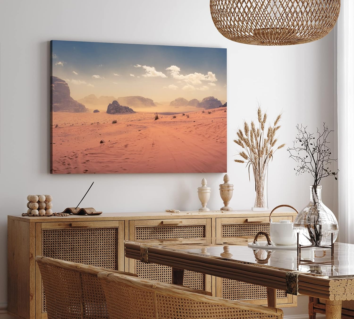 Paul Sinus Wandbild 120x80cm Wüstenlandschaft Wüste Sanddünen Sand Berge