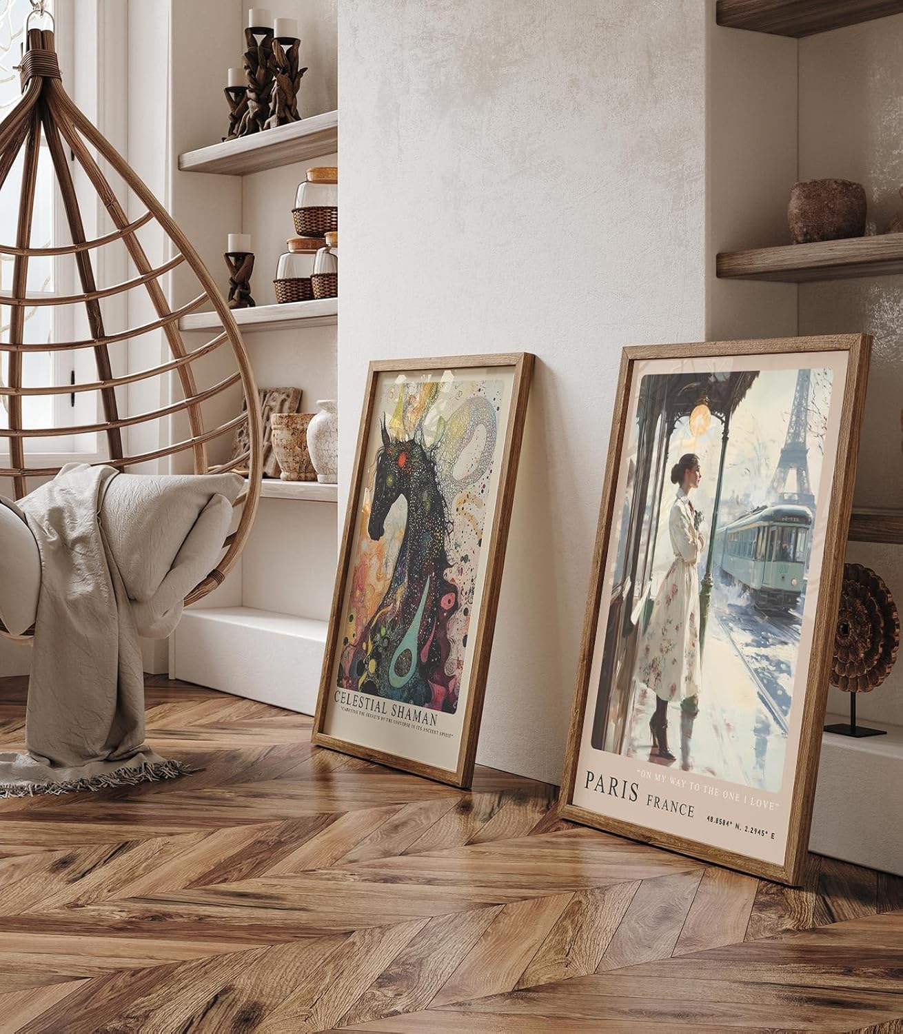 Paul Sinus Leinwandbild 40x60cm Paris – Nostalgie, Liebe, Romantik, Retro, Vintage, Frankreich, Eleganz, Belle Époque, Sehnsucht, Kunst, Stadtleben