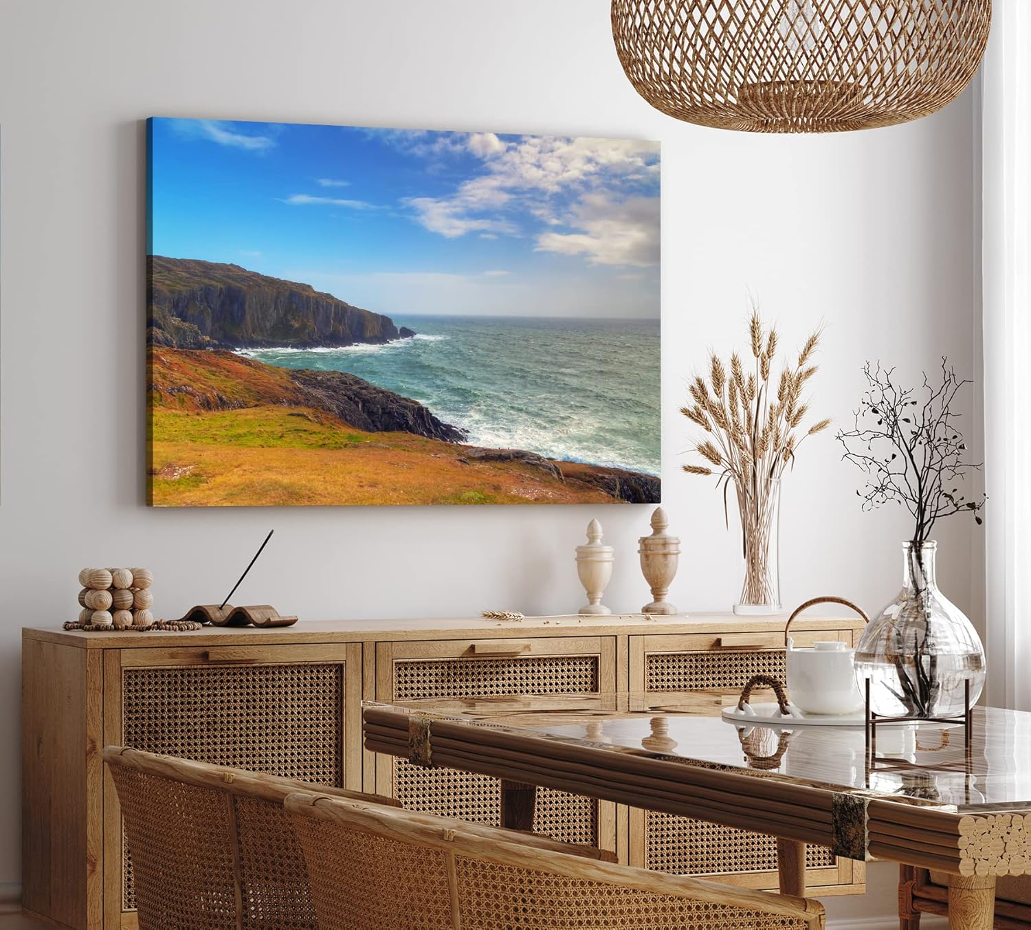 Paul Sinus Wandbild 120x80cm Küste Irland Klippen Meer Landschaftsbild Natur