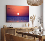 Paul Sinus Wandbild 120x80cm Sonnenuntergang Horizont Ozean Meer Abend