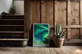 Paul Sinus Kunstdruck 40x60cm Aurora Borealis über Norwegen – Farben der Nacht am Himmel eingefangen