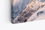Paul Sinus Wandbild 120x80cm Norwegen Berge Schneegipfel Berggipfel Felsen Schnee