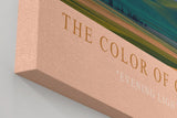 Paul Sinus Wandbild in 40x60cm The Color of Calm mit farbharmonischer Hügellandschaft im Abendlicht für entspannende Wandgestaltung