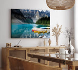 Paul Sinus Wandbild 120x80cm Banff-Nationalpark Kanada Kanus Bergsee Berge