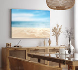 Paul Sinus Wandbild 120x80cm Sandstrand Strand Sommer Sand Meer Blau