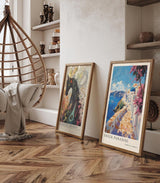 Paul Sinus Leinwandbild 60x90cm Greek Paradise – Santorini, Griechenland, Küste, Blau, Weiß, Architektur, Insel, Meer, Sonne, Urlaub, Kykladen