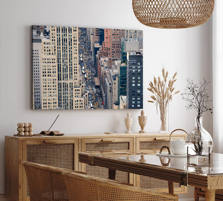 Paul Sinus Wandbild 120x80cm New York gelbe Taxis Großstadtdschungel Wolkenkratzer