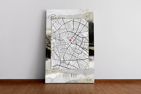 Paul Sinus Bilderrahmen personalisierbar mit deinen GPS Koordinaten und Namen. 30cm x 42cm Holz Wechselrahmen mit Glas und Passepartout. Individuelles und einzigartiges Geschenk. (ohne Rahmen)