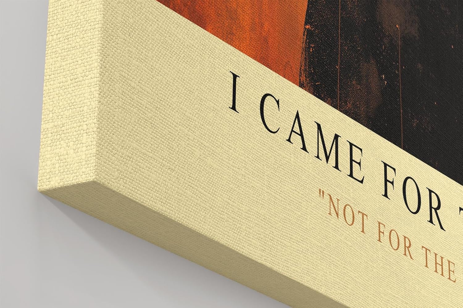 Paul Sinus Wandbild in 40x60cm I Came for the Coffee – minimalistisches Porträt mit Kaffeebecher in kräftigen Farbtönen