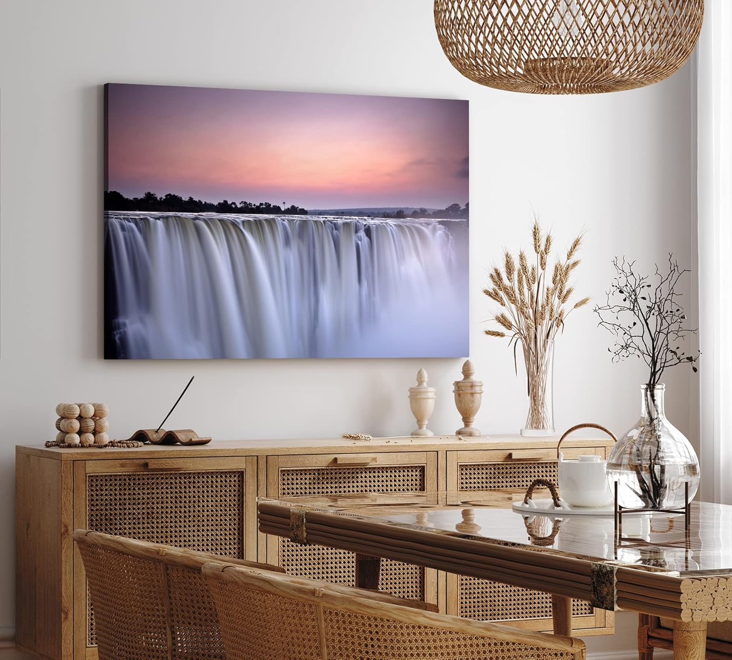 Paul Sinus Wandbild 120x80cm Viktoriafälle Wasserfall Sambia Afrika Fotokunst