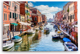 Paul Sinus Wandbild 120x80cm Italien Venedig Boote Altstadt Kanal Sommer