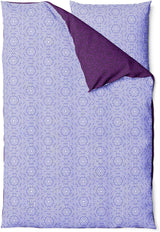 Sinus Art Mikrofaser Bettwäsche 135x200 cm + 80x80 cm – Elegantes Wendedesign in Violett & Lavendel, pflegeleicht & allergikerfreundlich