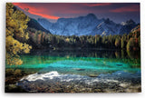 Paul Sinus Wandbild 120x80cm Laghi di Fusine See in Italien Berge Alpen