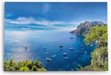 Paul Sinus Wandbild 120x80cm Insel Capri Italien Mittelmeer Klippen Sommer Landschaft