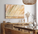Paul Sinus Wandbild 120x80cm Herbstblatt Nahaufnahme Makrofotografie Herbst Blattadern