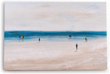 Paul Sinus Wandbild 120x80cm Abstrakter Strand Meer Horizont Kunstvoll Blau Beige