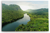 Paul Sinus Wandbild 120x80cm Fluss Thailand Landschaft Dschungel Tropisch Berge Grün