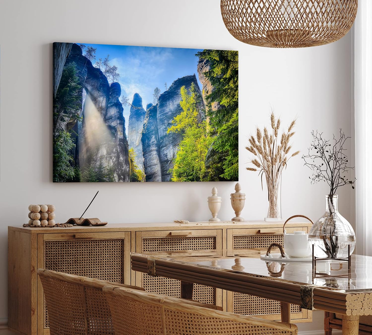 Paul Sinus Wandbild 120x80cm Elbsandsteingebirge sächsische Schweiz Felsen Berge