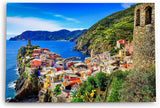 Paul Sinus Wandbild 120x80cm Vernazza Italien Küstendorf Meer Mittelmeer Sommer
