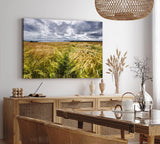 Paul Sinus Wandbild 120x80cm Weizenfeld Meer Weizen Natur Wolken Horizont