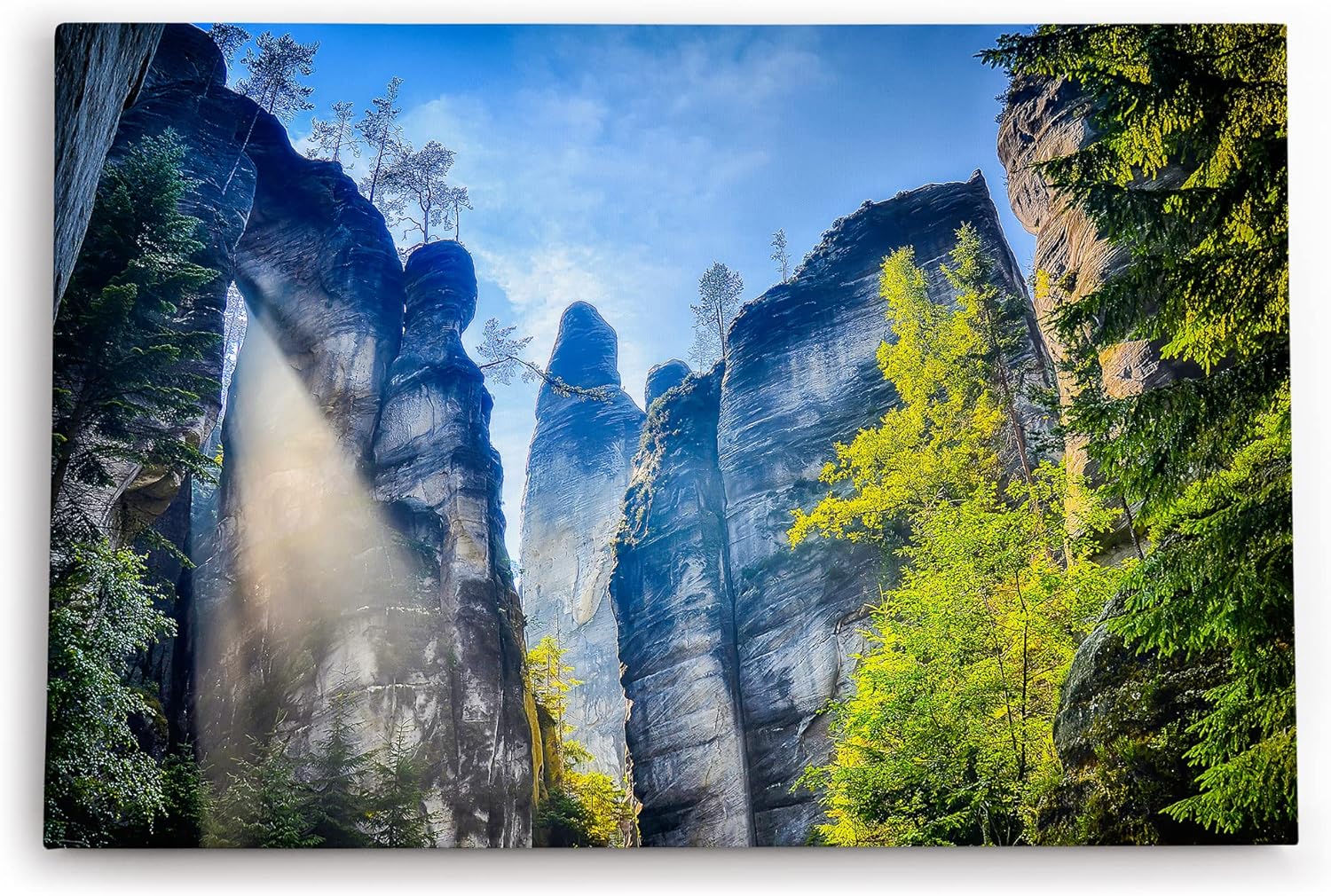Paul Sinus Wandbild 120x80cm Elbsandsteingebirge sächsische Schweiz Felsen Berge