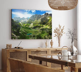 Paul Sinus Wandbild 120x80cm Albanische Alpen Prokletije Gebirge Berge Natur Sonnenschein
