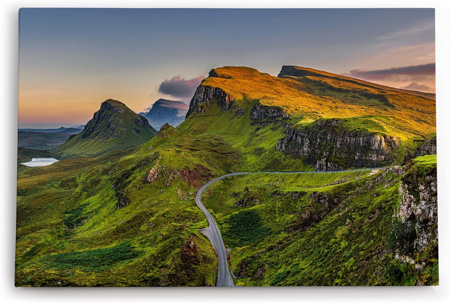 Paul Sinus Wandbild 120x80cm Quiraing Schottland Landschaft Berge Isle of Skye