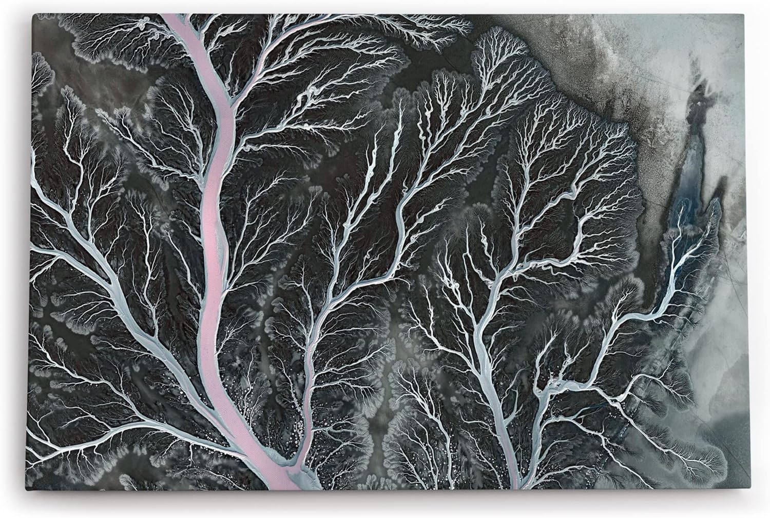 Paul Sinus Wandbild 120x80cm Luftaufnahme Flussadern Erde Kunstvoll Vogelperspektive