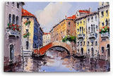 Paul Sinus Wandbild 120x80cm Italien Venedig Gondel Brücke Abstrakt Kunstvoll