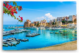 Paul Sinus Wandbild 120x80cm Sizilien italienische Küstenstadt Mittelmeer Hafen Trapani