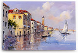Paul Sinus Wandbild 120x80cm Italien Venedig Gondel Boote Abstrakt Kunstvoll