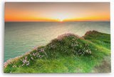 Paul Sinus Wandbild 120x80cm Meer Sonnenuntergang Abendröte Küste Horizont
