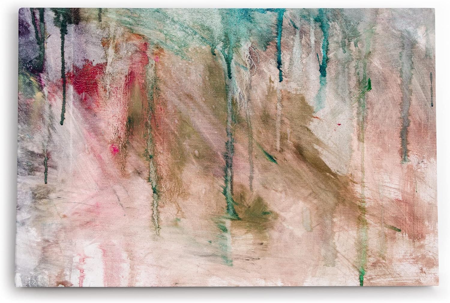 Paul Sinus Wandbild 120x80cm Abstrakte Struktur Kunstvoll Modern Farben Beige