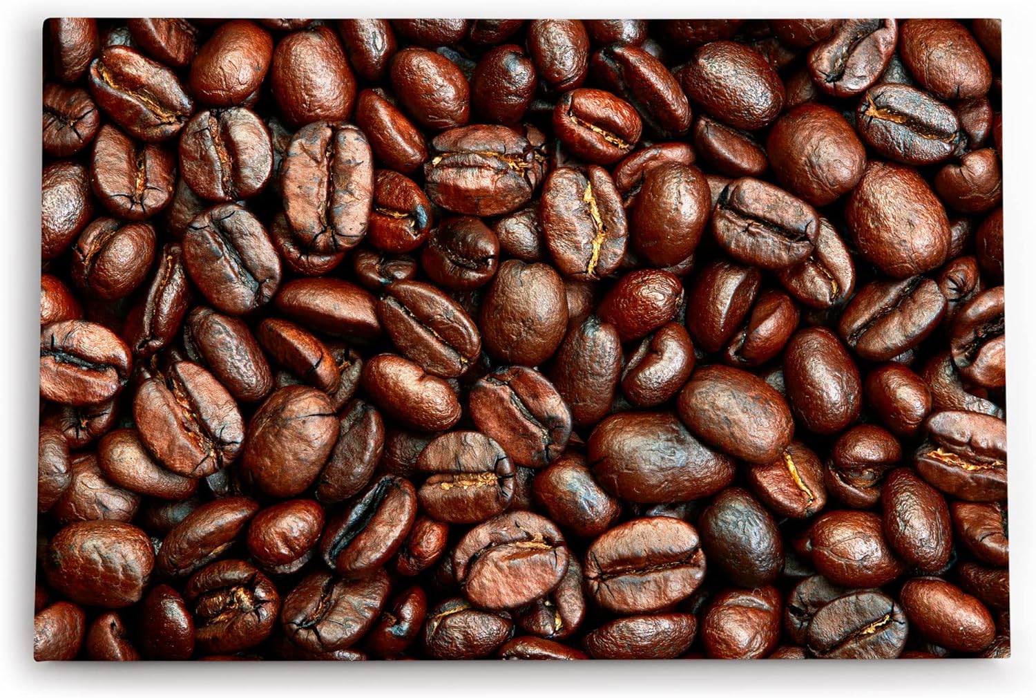 Paul Sinus Wandbild 120x80cm Kaffee Kaffeebohnen Braun Nahaufnahme Küche