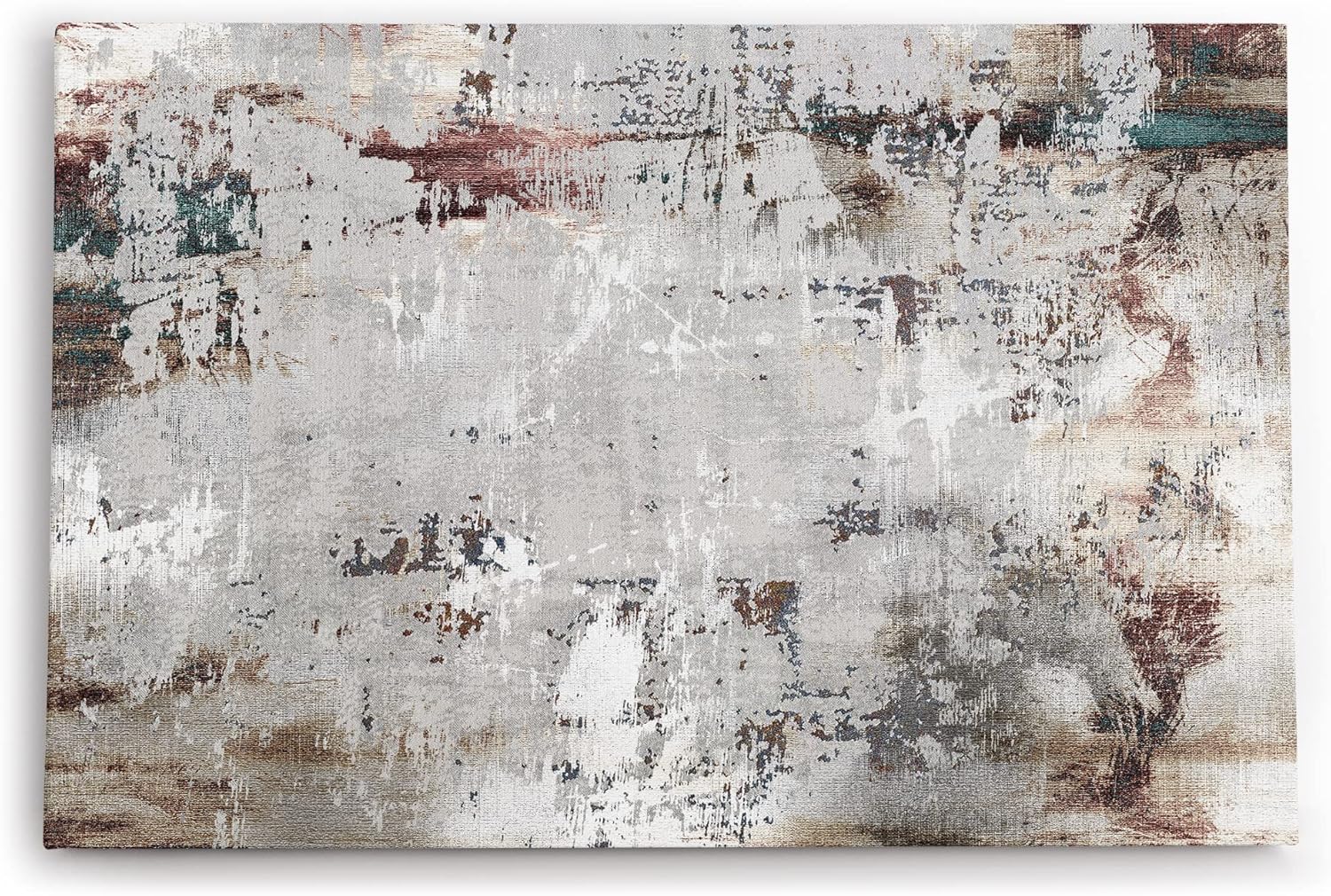 Wandbild 120x80cm Abstrakte Kunst Rost Metall Kratzer Modern