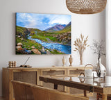 Paul Sinus Wandbild 120x80cm Bach in den Alpen Berge Berglandschaft Gebirge