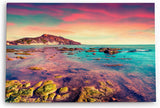 Paul Sinus Wandbild 120x80cm Giallonardo Beach Italien Meer Felsen Horizont Küste