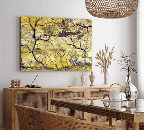 Paul Sinus Wandbild 120x80cm Luftaufnahme von der Erde Vogelperspektive Flussadern