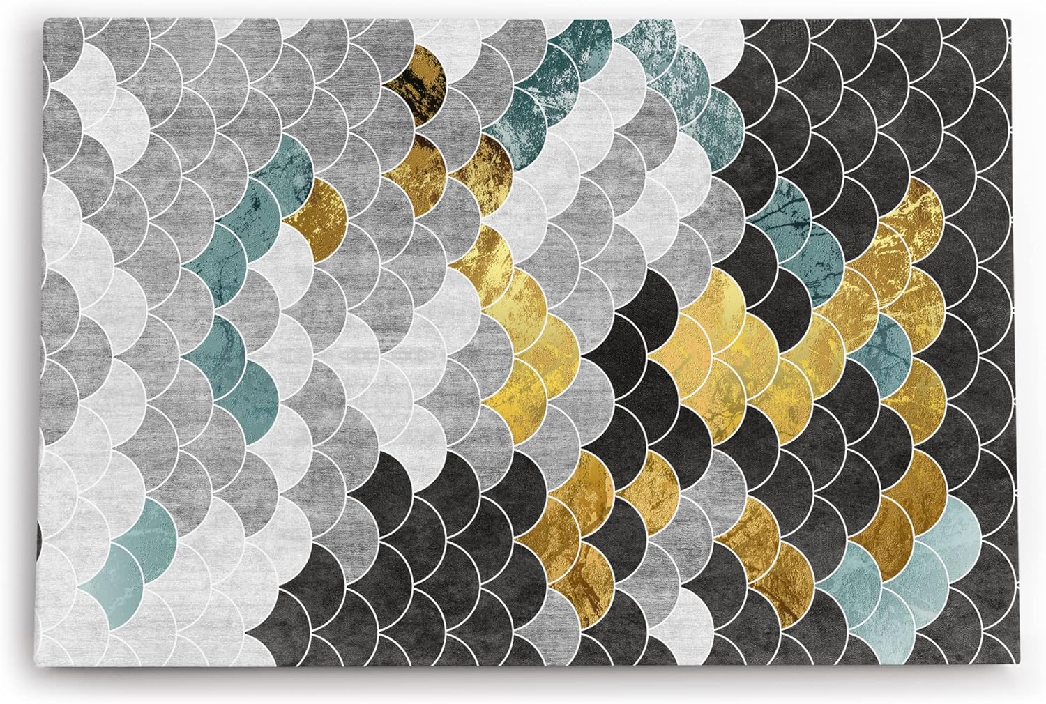 Paul Sinus Wandbild 120x80cm Dekoratives Bild Schuppenmuster Minimal Modern