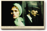 Paul Sinus Wandbild 120x80cm A Secret Between Shadows Film Noir Szene mit Frau und Mann im Schatten Dramatische Vintage Kunst fuer Wohnzimmer und Büro