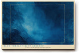 Paul Sinus Wandbild 120x80cm Abstrakte Blaue Struktur Moderne Minimalistische Kunst mit Tiefenwirkung