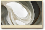 Paul Sinus Wandbild 120x80cm Abstrakte Elfenbein Formen Moderne Minimalistische Kunst in Naturtönen für Wohnzimmer Büro Schlafzimmer
