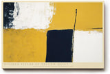 Paul Sinus Wandbild 120x80cm Abstrakte Farbflächen in Gelb Blau und Weiss moderne Minimal Art Wanddekoration