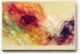 Paul Sinus Wandbild 120x80cm Abstrakte Farbwolken in warmen Toenen moderne Fluid Art Kunst Wanddekoration